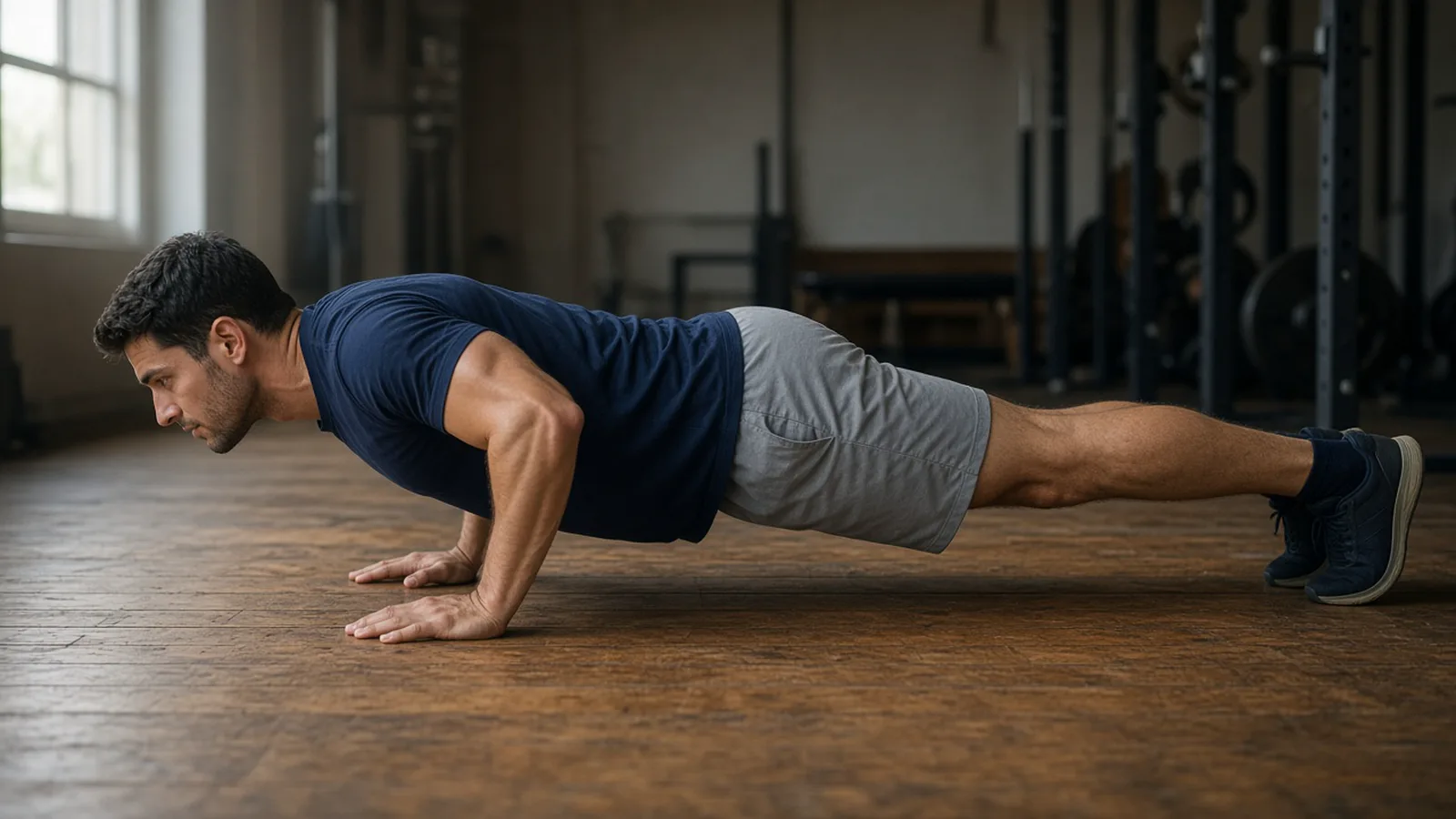 Push-up, straight body line