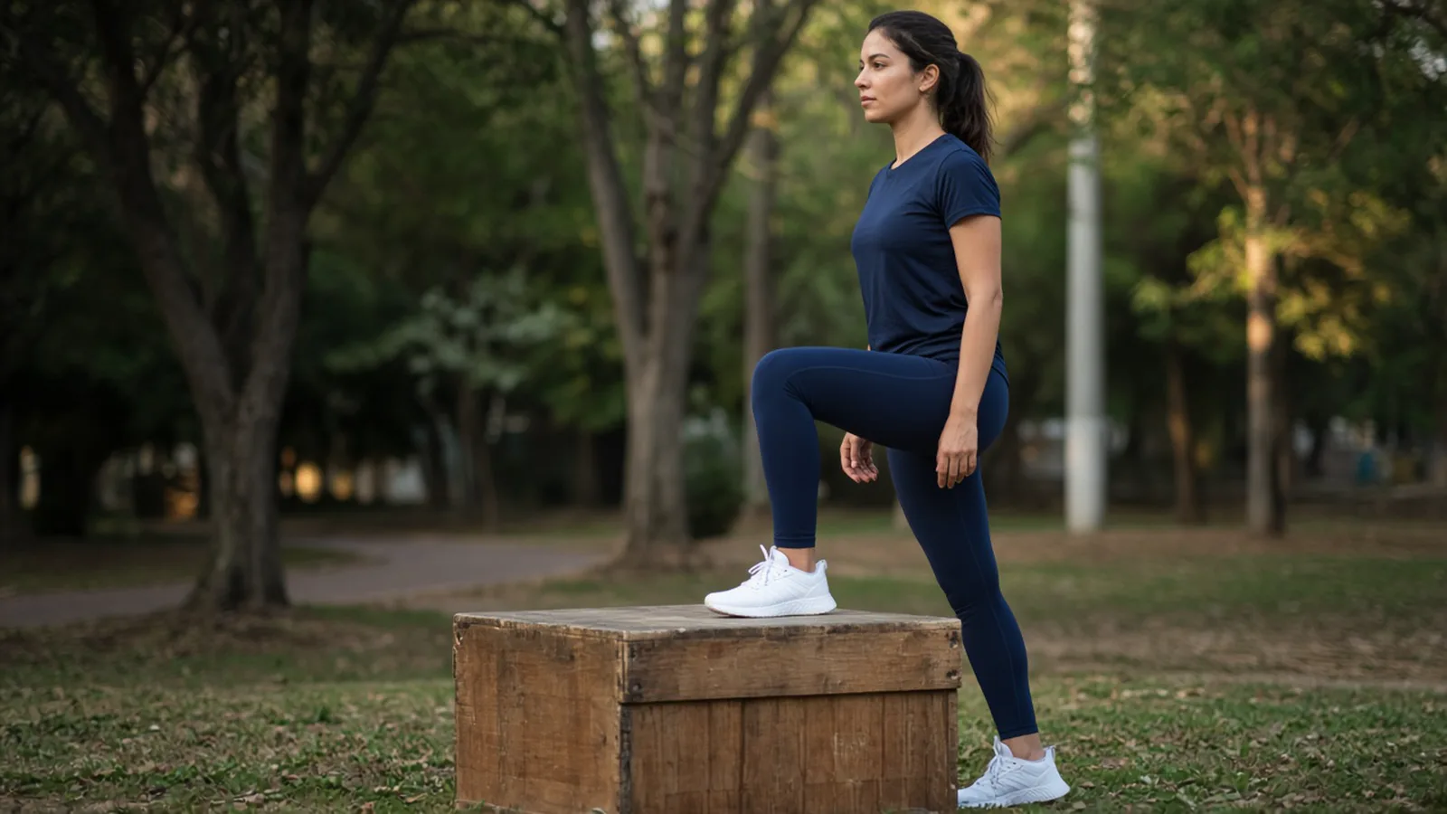 Outdoor box step-up